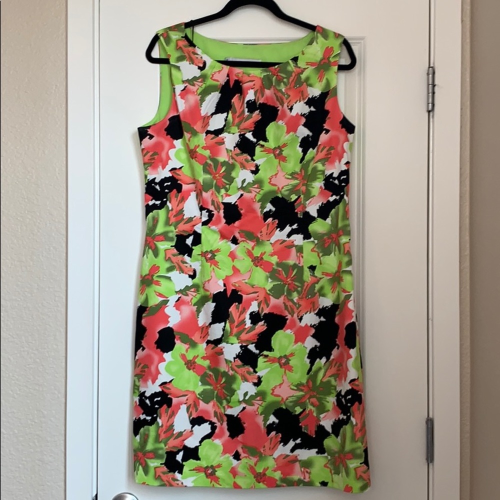 Chetta B floral print sheath dress